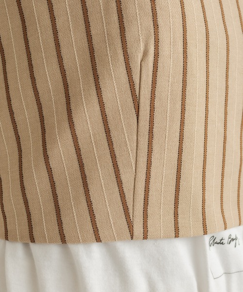 CAPRICIEUX LE'MAGE（カプリシューレマージュ）の「ストライプビスチェ（シャツ/ブラウス・レディース・ベージュ・FREE）」の10枚目の写真