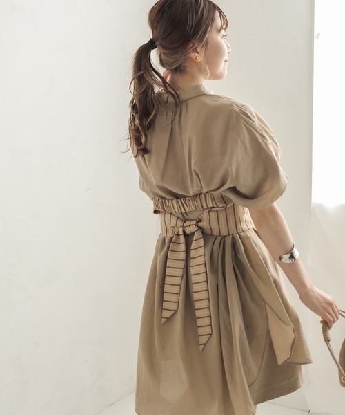 CAPRICIEUX LE'MAGE（カプリシューレマージュ）の「ストライプビスチェ（シャツ/ブラウス・レディース・ベージュ・FREE）」の5枚目の写真