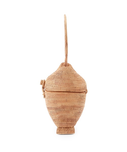 MADEMOISELLE ROPE'（マドモアゼル ロペ）の「【BALI WERKSTATTE】ポッド カゴバッグ（かごバッグ・レディース・ベージュ・FREE）」の2枚目の写真