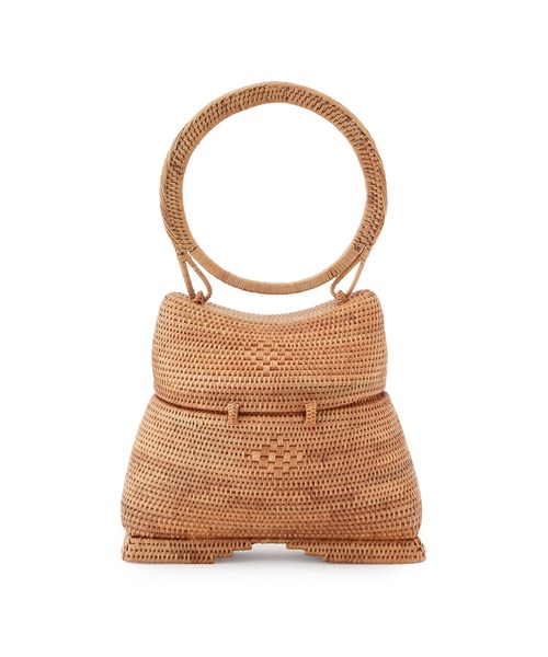 MADEMOISELLE ROPE'（マドモアゼル ロペ）の「【BALI WERKSTATTE】ポッド カゴバッグ（かごバッグ・レディース・ベージュ・FREE）」の6枚目の写真