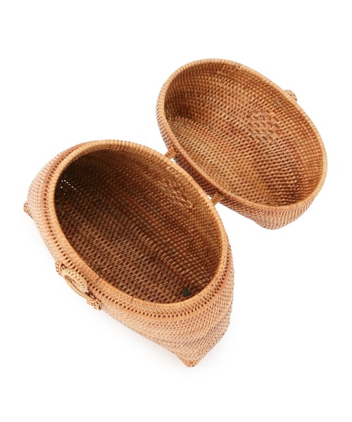 MADEMOISELLE ROPE'（マドモアゼル ロペ）の「【BALI WERKSTATTE】ポッド カゴバッグ（かごバッグ・レディース・ベージュ・FREE）」の4枚目の写真