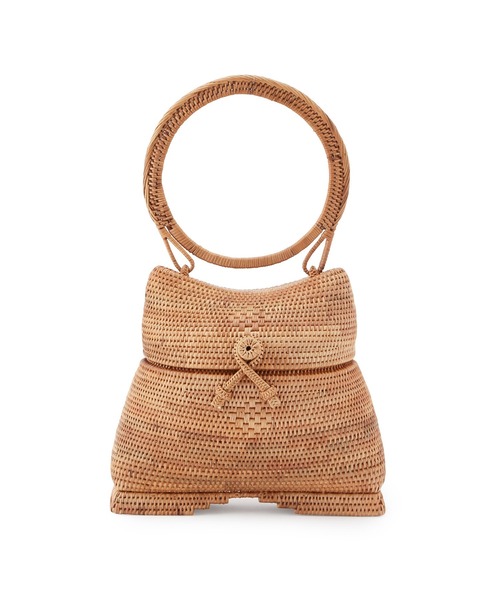 MADEMOISELLE ROPE'（マドモアゼル ロペ）の「【BALI WERKSTATTE】ポッド カゴバッグ（かごバッグ・レディース・ベージュ・FREE）」の10枚目の写真