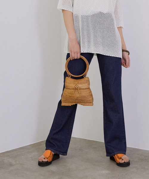 MADEMOISELLE ROPE'（マドモアゼル ロペ）の「【BALI WERKSTATTE】ポッド カゴバッグ（かごバッグ・レディース・ベージュ・FREE）」の9枚目の写真