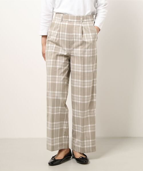 Lugnoncure(ルノンキュール)の「チェックパンツ(その他パンツ・レディース・オフホワイト/ベージュ/ネイビー・フリ-)」の2枚目の写真
