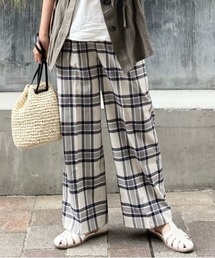 Lugnoncure（ルノンキュール）の「チェックパンツ（その他パンツ）」