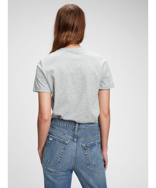 GAP（ギャップ）の「オーガニックヴィンテージtシャツ（Tシャツ/カットソー・レディース・グレー/ホワイト/ブラック/ネイビー・L/XL/XXS/M/XS/S）」の7枚目の写真