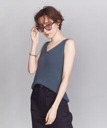 BEAUTY&YOUTH UNITED ARROWS | BY リブVネックノースリーブニット(ニット/セーター)