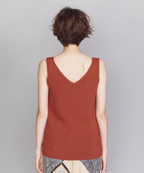 BEAUTY&YOUTH UNITED ARROWS（ビューティーアンドユースユナイテッドアローズ）の「BY リブVネックノースリーブニット（ニット/セーター・レディース・レッド/コバルトブルー/ナチュラル・FREE）」の6枚目の写真