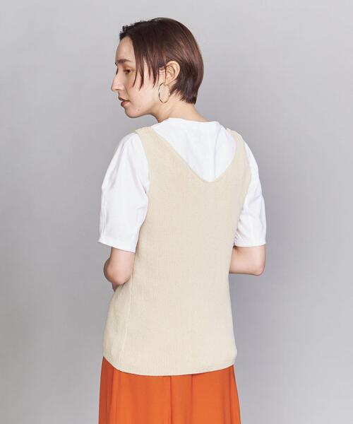 BEAUTY&YOUTH UNITED ARROWS（ビューティーアンドユースユナイテッドアローズ）の「BY リブVネックノースリーブニット（ニット/セーター・レディース・レッド/コバルトブルー/ナチュラル・FREE）」の19枚目の写真