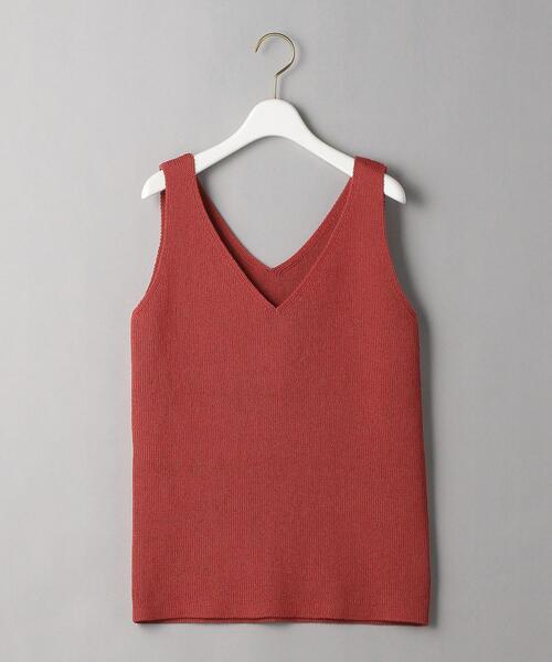 BEAUTY&YOUTH UNITED ARROWS（ビューティーアンドユースユナイテッドアローズ）の「BY リブVネックノースリーブニット（ニット/セーター・レディース・レッド/コバルトブルー/ナチュラル・FREE）」の21枚目の写真