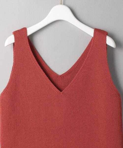 BEAUTY&YOUTH UNITED ARROWS（ビューティーアンドユースユナイテッドアローズ）の「BY リブVネックノースリーブニット（ニット/セーター・レディース・レッド/コバルトブルー/ナチュラル・FREE）」の11枚目の写真