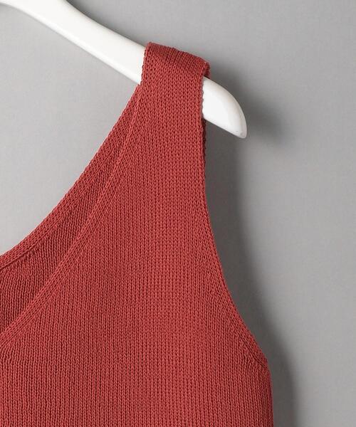 BEAUTY&YOUTH UNITED ARROWS（ビューティーアンドユースユナイテッドアローズ）の「BY リブVネックノースリーブニット（ニット/セーター・レディース・レッド/コバルトブルー/ナチュラル・FREE）」の12枚目の写真