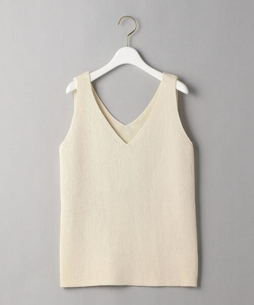 BEAUTY&YOUTH UNITED ARROWS（ビューティーアンドユースユナイテッドアローズ）の「BY リブVネックノースリーブニット（ニット/セーター・レディース・レッド/コバルトブルー/ナチュラル・FREE）」の14枚目の写真