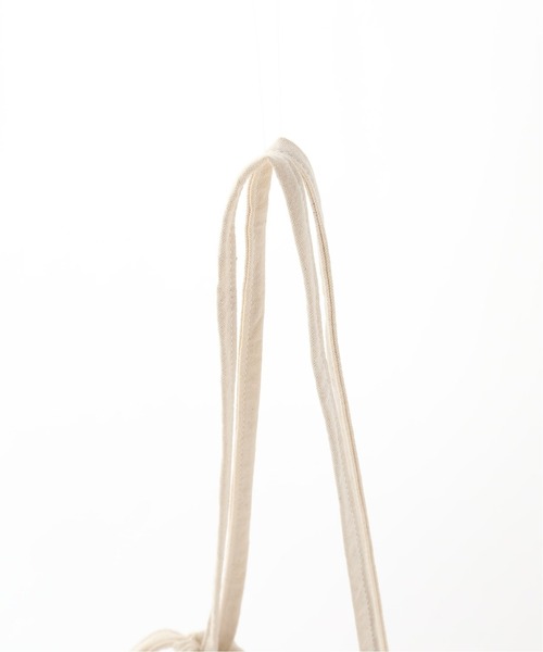 Bonum（ボナム）の「オーガニックコットンキンチャクバッグ（ショルダーバッグ・レディース・アイボリー・FREE）」の8枚目の写真