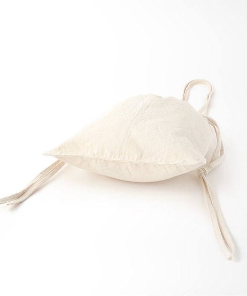 Bonum（ボナム）の「オーガニックコットンキンチャクバッグ（ショルダーバッグ・レディース・アイボリー・FREE）」の4枚目の写真