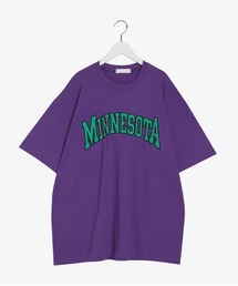 SONA | SONYUNARA MINNESOTA配色刺繍ポイント半袖Tシャツ(Tシャツ/カットソー)