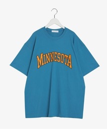 SONA | SONYUNARA(ソニョナラ)MINNESOTA配色刺繍ポイント半袖Ｔシャツ(Tシャツ/カットソー)