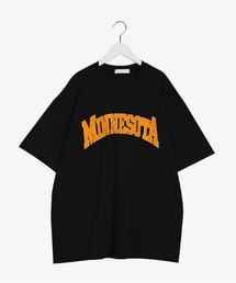 SONYUNARA MINNESOTA配色刺繍ポイント半袖Ｔシャツ