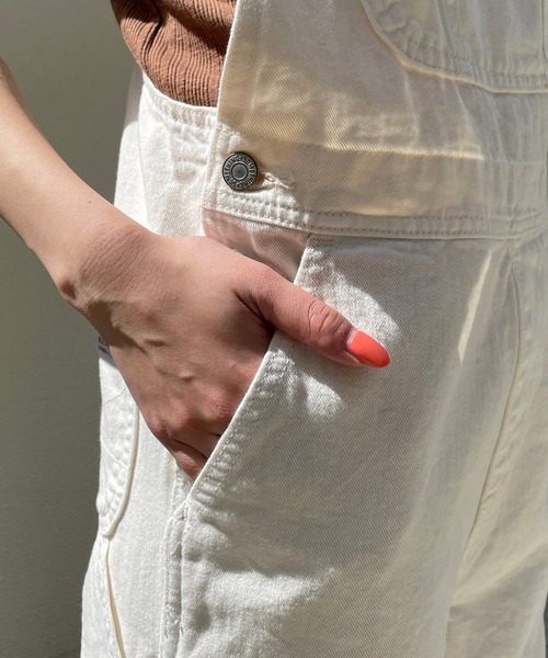 SOMETHING（サムシング）の「【SOMETHING/サムシング】テーパードサロペット（サロペット/オーバーオール・レディース・アイボリー/ブラック・S）」の8枚目の写真