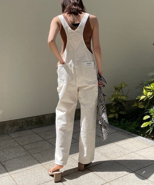 SOMETHING（サムシング）の「【SOMETHING/サムシング】テーパードサロペット（サロペット/オーバーオール・レディース・アイボリー/ブラック・S）」の17枚目の写真