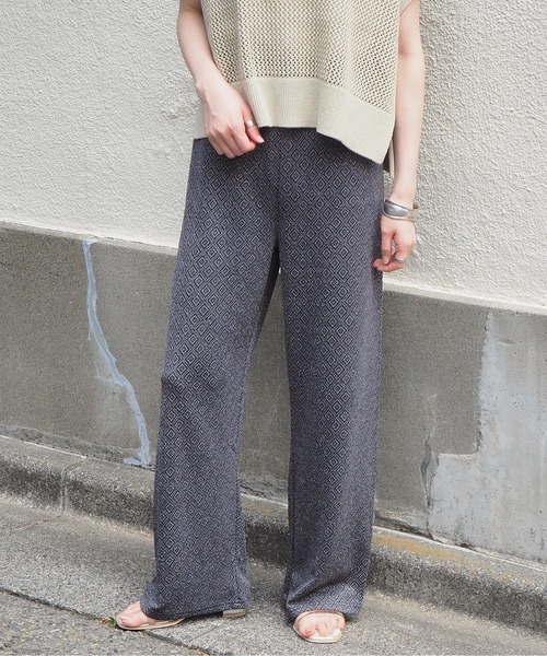 tiptop(ティップトップ)の「2021SS ラメ入りカットジャカードパンツ(その他パンツ・レディース・アイボリー/ブラック/ダークグレー・FREE)」の17枚目の写真