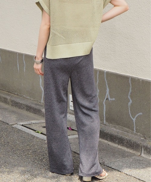tiptop(ティップトップ)の「2021SS ラメ入りカットジャカードパンツ(その他パンツ・レディース・アイボリー/ブラック/ダークグレー・FREE)」の13枚目の写真
