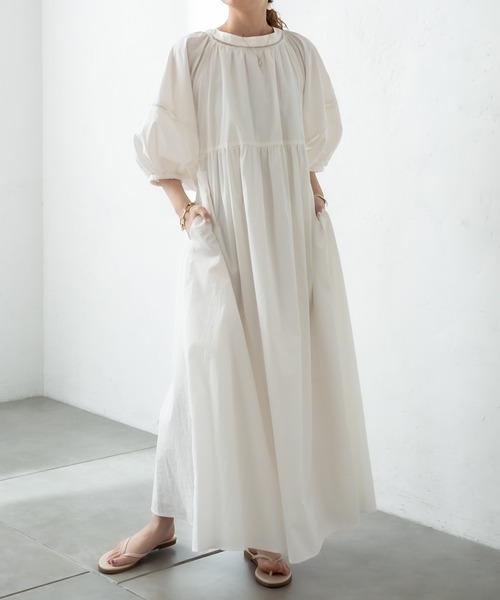 mystic（ミスティック）の「ハシゴレースワンピース（ワンピース・レディース・オフホワイト/ブラック/グリーン・1/2）」の10枚目の写真