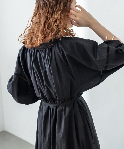 mystic（ミスティック）の「ハシゴレースワンピース（ワンピース・レディース・オフホワイト/ブラック/グリーン・1/2）」の15枚目の写真