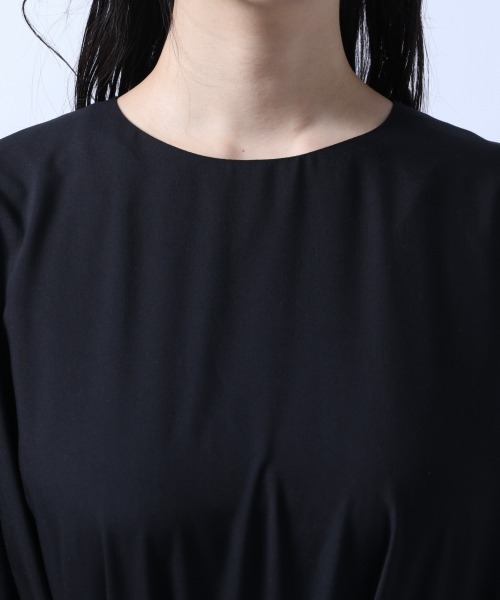 HARE（ハレ）の「ボリュームスリーブティアードワンピ-ス(HARE)（シャツワンピース・レディース・ブラック/グリーン・FREE）」の8枚目の写真