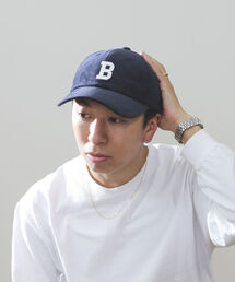 BEAMS HEART / フェルトロゴ コーデュロイキャップ
