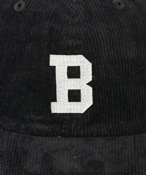 BEAMS HEART（ビームスハート）の「BEAMS HEART / フェルトロゴ コーデュロイキャップ（キャップ・メンズ・ブラック/ネイビー・ONE SIZE）」の6枚目の写真