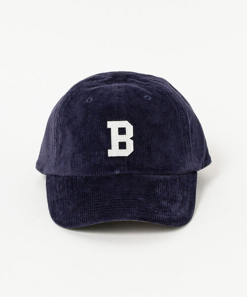 BEAMS HEART（ビームスハート）の「BEAMS HEART / フェルトロゴ コーデュロイキャップ（キャップ・メンズ・ブラック/ネイビー・ONE SIZE）」の8枚目の写真