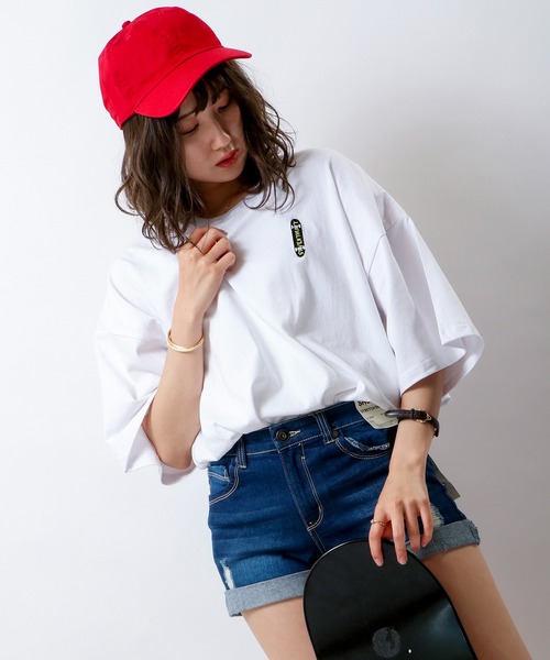 RE730(アールイーセブンサーティー)の「RE730 なみおくんバックプリント ビッグシルエットTシャツ(Tシャツ/カットソー・メンズ・ホワイト/ブラック・M/L)」の1枚目の写真