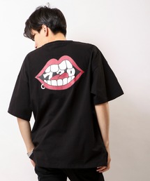 RE730 なみおくんバックプリント ビッグシルエットTシャツ