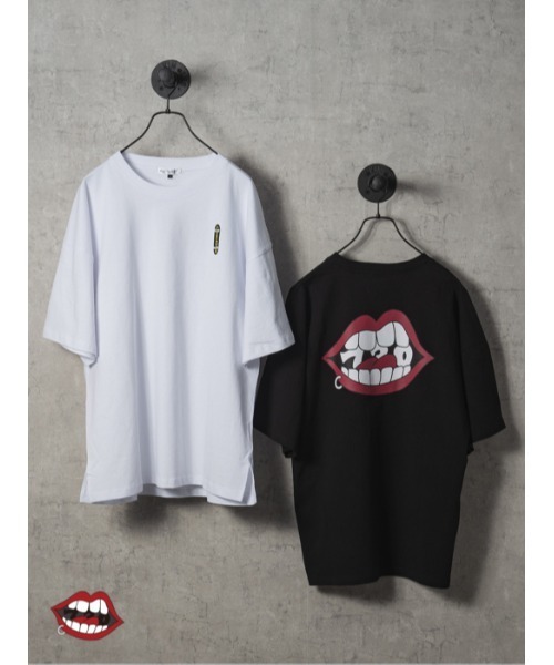 RE730(アールイーセブンサーティー)の「RE730 なみおくんバックプリント ビッグシルエットTシャツ(Tシャツ/カットソー・メンズ・ホワイト/ブラック・M/L)」の3枚目の写真
