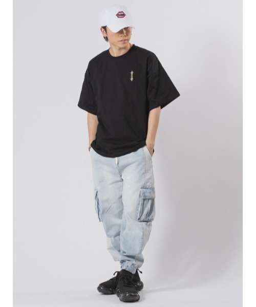 RE730(アールイーセブンサーティー)の「RE730 なみおくんバックプリント ビッグシルエットTシャツ(Tシャツ/カットソー・メンズ・ホワイト/ブラック・M/L)」の10枚目の写真