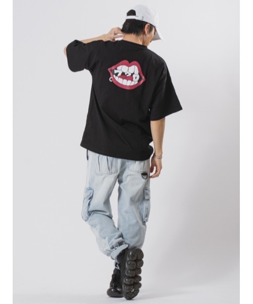 RE730(アールイーセブンサーティー)の「RE730 なみおくんバックプリント ビッグシルエットTシャツ(Tシャツ/カットソー・メンズ・ホワイト/ブラック・M/L)」の13枚目の写真