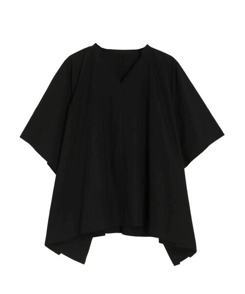 ELENDEEK（エレンディーク）の「スクエアポンチョブラウス（シャツ/ブラウス・レディース・オフホワイト/ブラック/ラベンダー・FREE）」の3枚目の写真