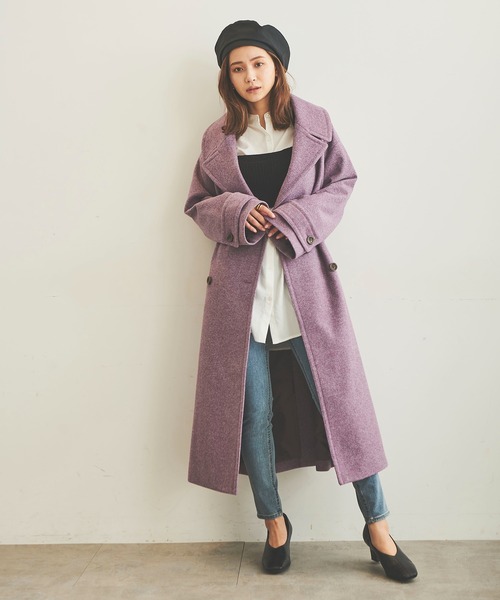 FREE'S MART(フリーズマート)の「マットPUベレー帽(ハンチング/ベレー帽・レディース・ブラウン/ブラック・フリ-)」の12枚目の写真