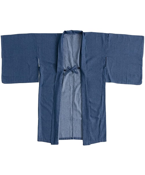 KYOETSU（キョウエツ）の「洗えるレディースデニム羽織（着物・レディース・ブルー/インディゴブルー/ブラック・L/M）」の7枚目の写真