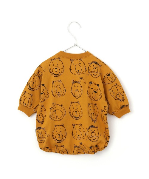 MAKE YOUR DAY(メイクユアデイ)の「くま総柄ロンパース■70.80cm(ロンパース・キッズ・キャメル/ブラウン・70/80)」の5枚目の写真