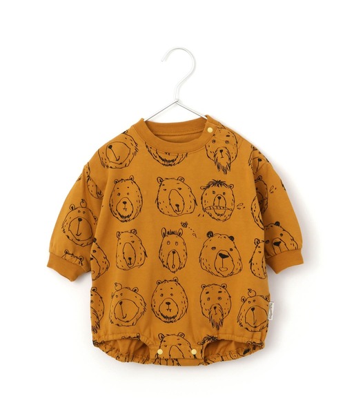 MAKE YOUR DAY(メイクユアデイ)の「くま総柄ロンパース■70.80cm(ロンパース・キッズ・キャメル/ブラウン・70/80)」の12枚目の写真