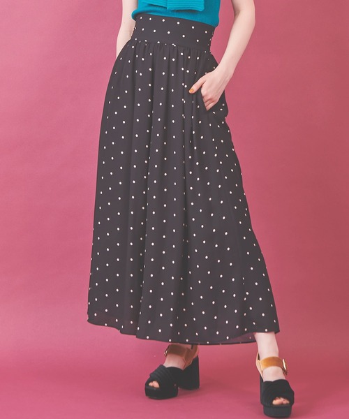 31 Sons de mode（トランテアン　ソン　ドゥ　モード）の「バックリボンドットフレアパンツ（その他パンツ・レディース・ブラック/ベージュ/ボルドー・38/36）」の18枚目の写真