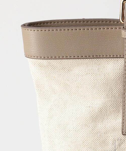 THE STATION STORE（ザ ステーション ストア）の「＜U chic&choc＞キャンバス×フェイクレザー タテトート バッグ（トートバッグ・レディース・ブラック/ベージュ/ライラック・FREE）」の5枚目の写真