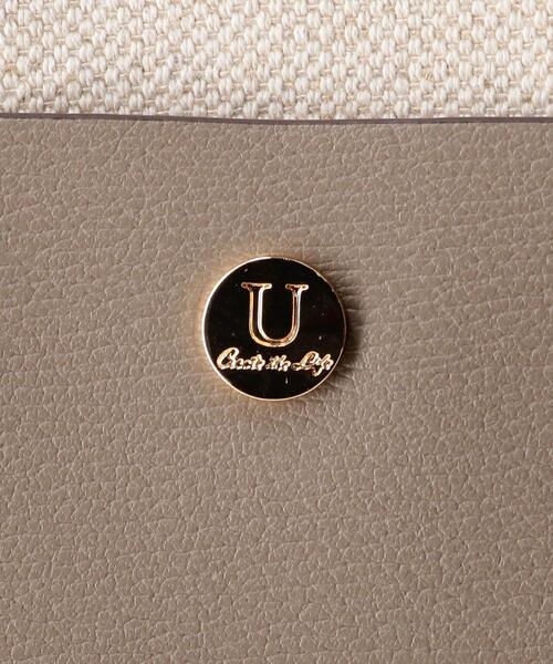 THE STATION STORE（ザ ステーション ストア）の「＜U chic&choc＞キャンバス×フェイクレザー タテトート バッグ（トートバッグ・レディース・ブラック/ベージュ/ライラック・FREE）」の11枚目の写真