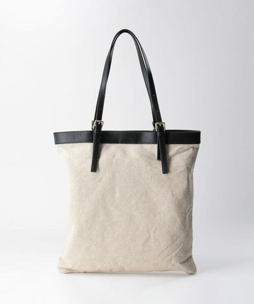 THE STATION STORE（ザ ステーション ストア）の「＜U chic&choc＞キャンバス×フェイクレザー タテトート バッグ（トートバッグ・レディース・ブラック/ベージュ/ライラック・FREE）」の13枚目の写真