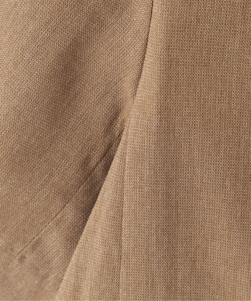 FREE'S MART（フリーズマート）の「【Sシリーズ対応】綿麻半袖ショート丈ジャケット（テーラードジャケット・レディース・ブルー/ブラウン/ベージュ・MEDIUM/SMALL）」の12枚目の写真