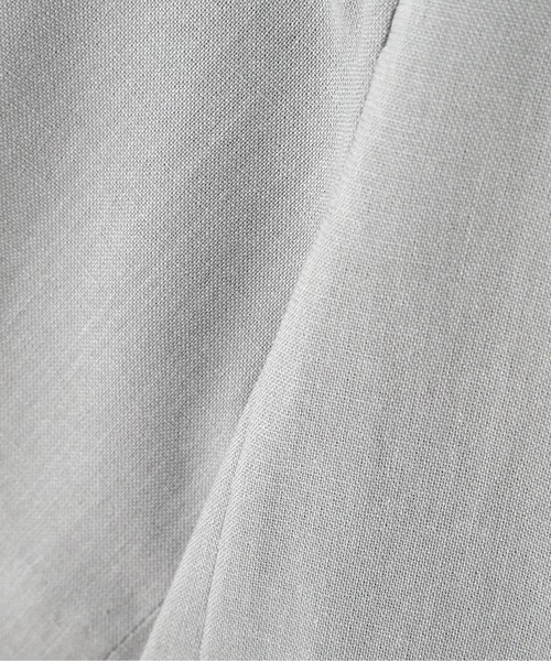 FREE'S MART（フリーズマート）の「【Sシリーズ対応】綿麻半袖ショート丈ジャケット（テーラードジャケット・レディース・ブルー/ブラウン/ベージュ・MEDIUM/SMALL）」の13枚目の写真