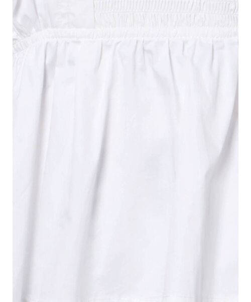 merry jenny（メリージェニー）の「シャーリングレイヤードビスチェ（Tシャツ/カットソー・レディース・オフホワイト/ブラック・FREE）」の11枚目の写真