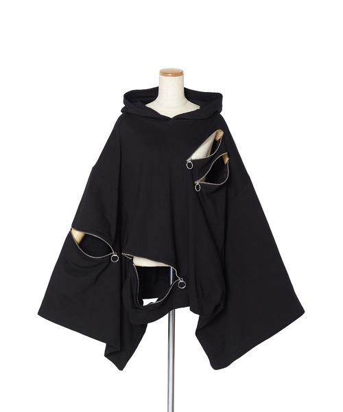 ankoROCK（アンコロック）の「スパンキーリングジップキモノアームパーカー -ショート＆ビッグ-（パーカー・メンズ・A・ONE SIZE）」の10枚目の写真